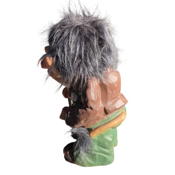 Vintage Erling Krage Troll Old Man Figurine With Cane Handcrafted Marked 63/601 - Picture 15 of 16